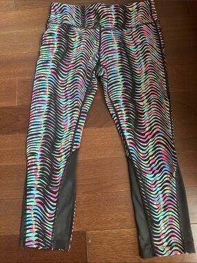 Nike Dri-Fit Multi-Color Zebra Print Running Leggings